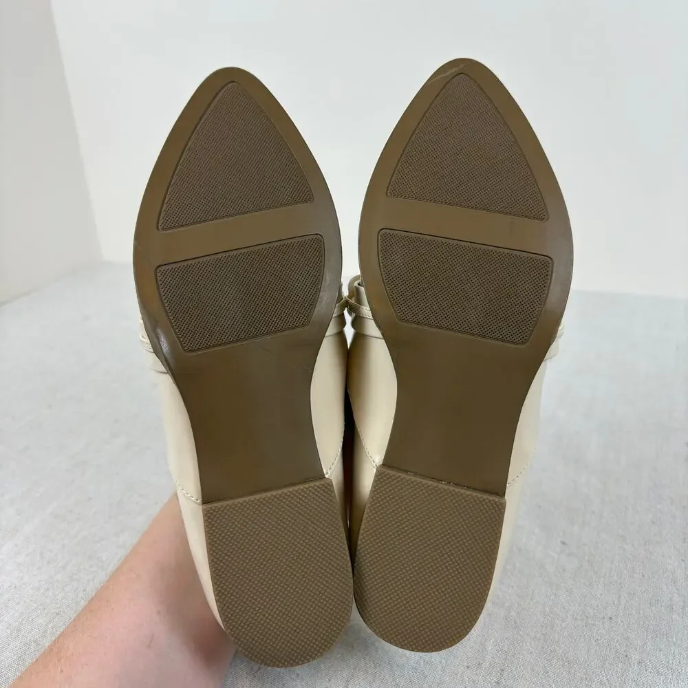 LC Lauren Conrad Demii Chain Women's Loafers Bone Size 6